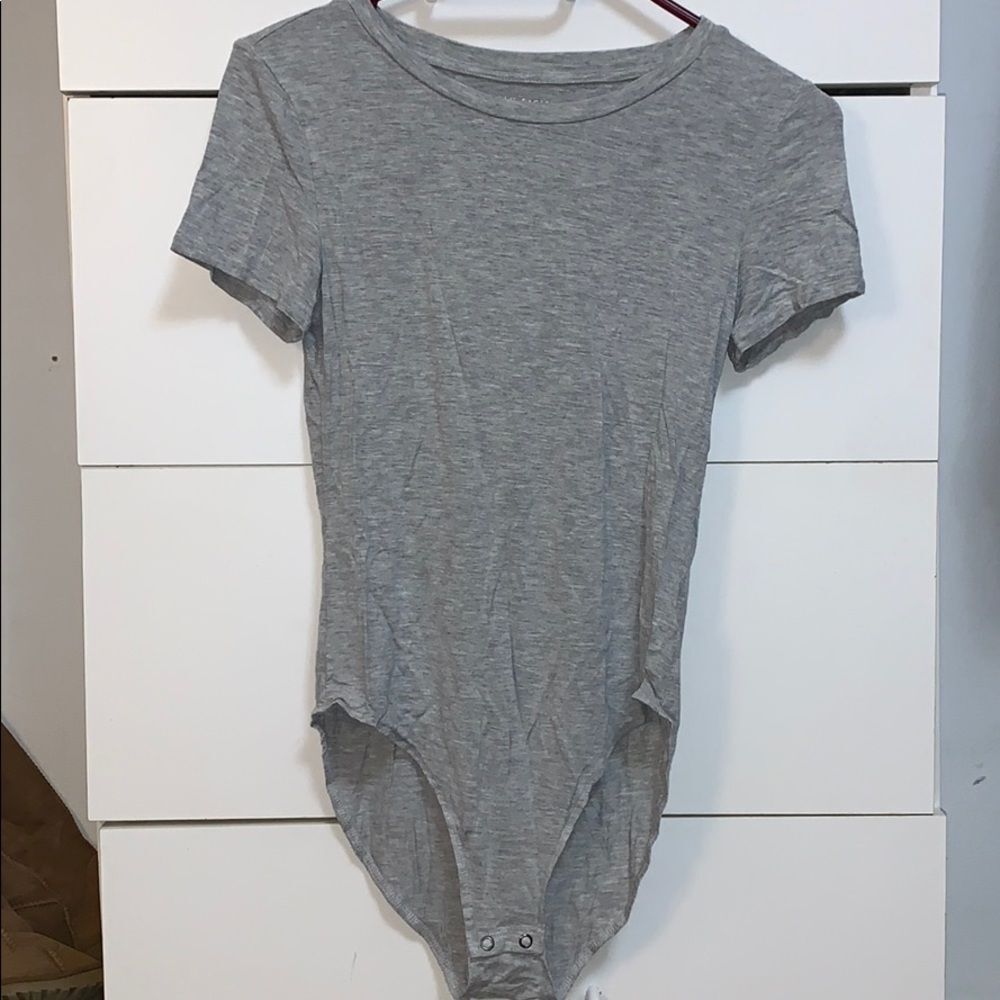 American Eagle Outfitters Gray Bodysuit